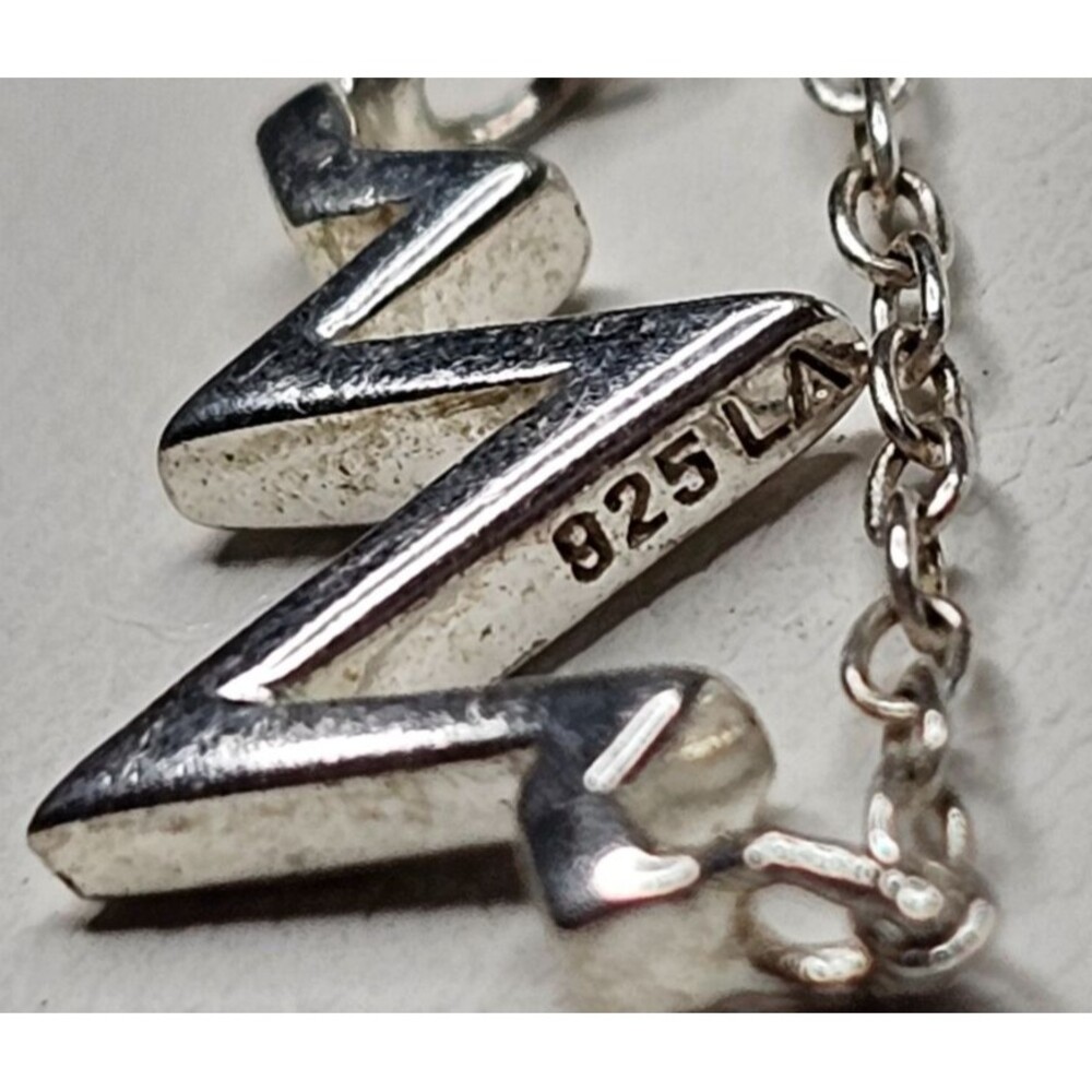 925 Silver Heartbeat Necklace 17"L - Picture 3 of 9